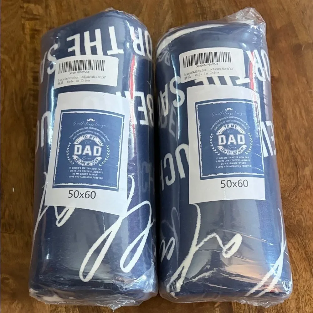 Dad hero blanket 50 x 60”